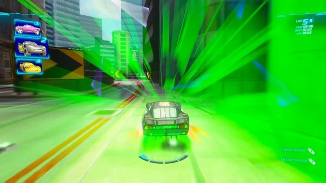 Cars 2 The Video Game | Carbon Fiber Lightning - Battle Race (Going Ballistic) | Hyde Tour 9 Laps смотреть онлайн