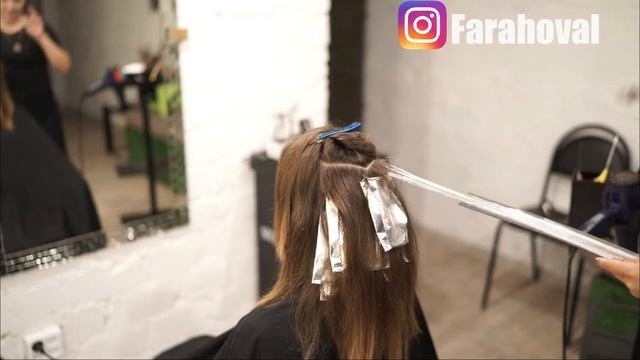 Делаю Аиртач. Создаю эффект бликов. Летнее окрашивание. смотреть онлайн