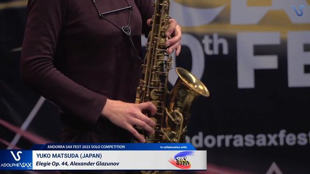 ANDORRA SAX FEST 2023: Yuko Matsuda (Japan) plays Elegie Op. 44, Alexander Glazunov смотреть онлайн