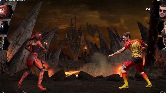 Брутальная Скарлет МК 11, кровавый Геймплей! Mortal Kombat mobile смотреть онлайн