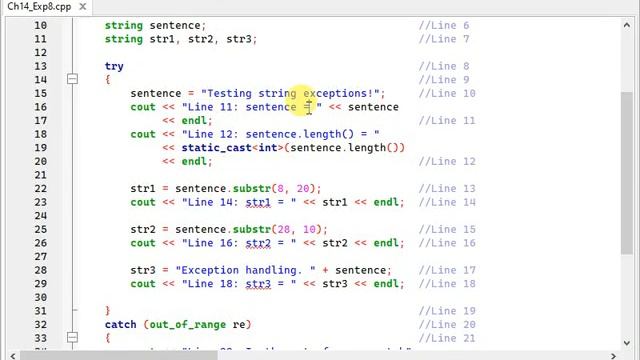 47 C++ CodeBlocks Exception 8 смотреть онлайн