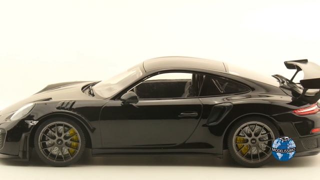 Modelissimo: Minichamps Porsche 911 (991.2) GT2 RS Weissach Package 2018 black/grey Mag. rims 1/18 смотреть онлайн