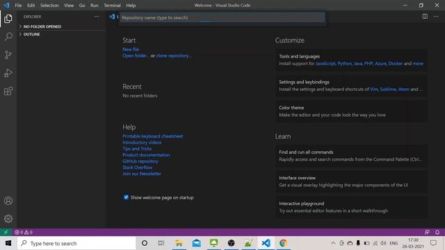 VisualStudio Code Clone Repository from GITHUB смотреть онлайн