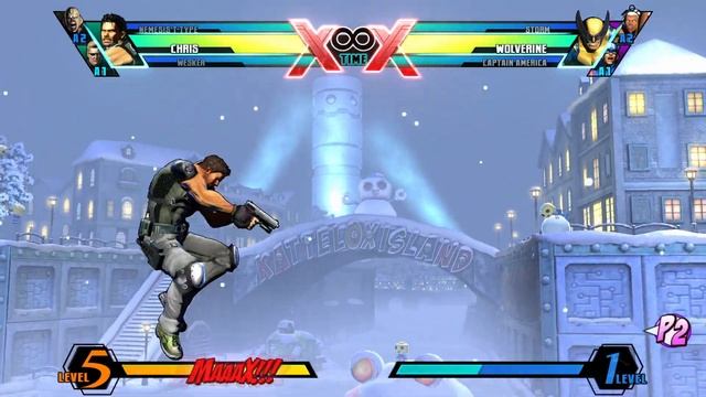 (Ultimate Marvel vs Capcom 3) Chris complete guide смотреть онлайн