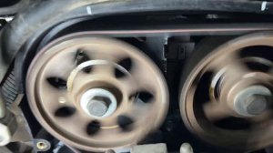 Работа натяжного ролика ремня ГРМ двигателя F16D3