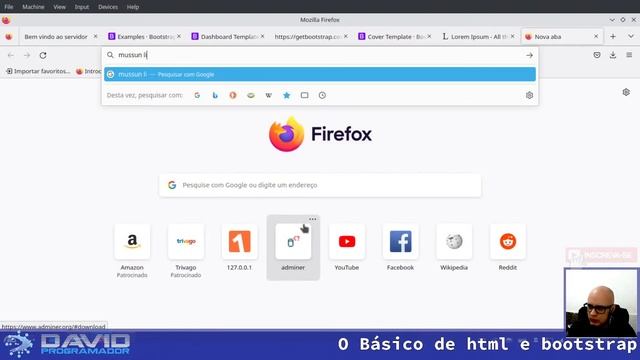 Live - O básico de html e bootstrap - criando nossa primeira pagina html смотреть онлайн