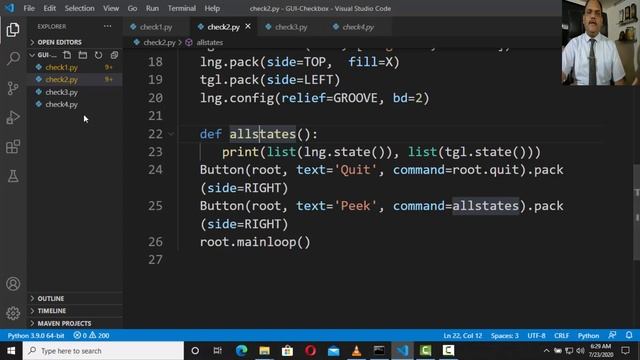 Python Base Data Science Series Lecture-20[GUI-CHECKBUTTON] Explained By Sushil. смотреть онлайн