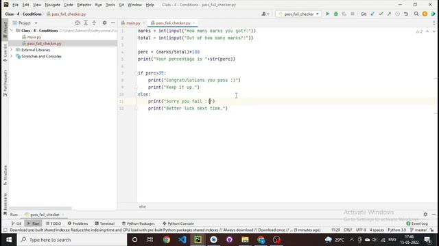 Class 4 - Python Basics - Conditional Statements in Python смотреть онлайн