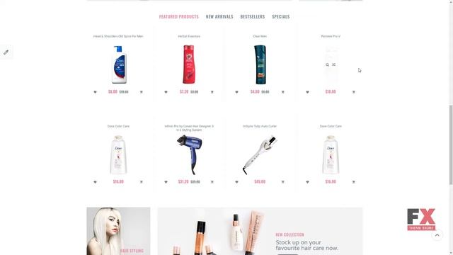 Hair Salon Responsive OpenCart Template TMT Britton Gall смотреть онлайн