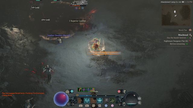 Diablo 4 Summoner Necromancer T20 Nightmare Dungeon смотреть онлайн