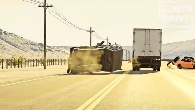 Overtakes and Car Crashes #05 [BeamNG.Drive] смотреть онлайн