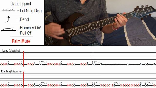 How to Play 'Sweating Bullets' by Megadeth (With On-Screen Tabs!) - Guitar Tutorial смотреть онлайн