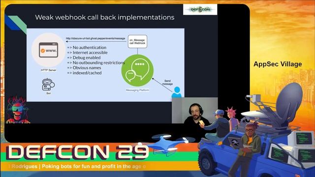 Emanuel Rodrigues - Poking bots for fun and profit - DEF CON 29 AppSec Village смотреть онлайн