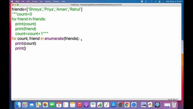 Enumerate function in Python | Python Tutorials For Beginners In Hindi #34 смотреть онлайн