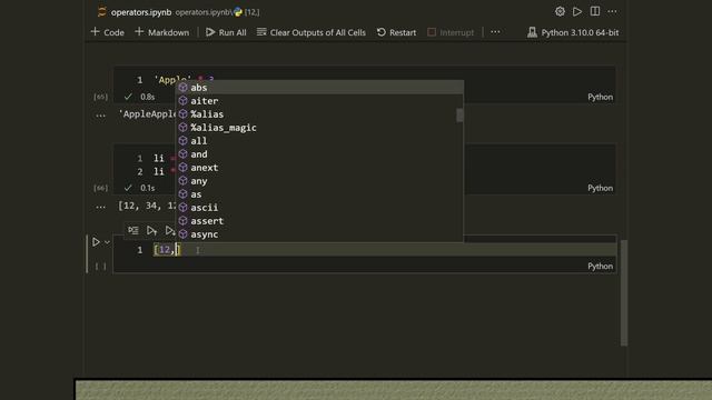 Arithmetic operators in Python смотреть онлайн