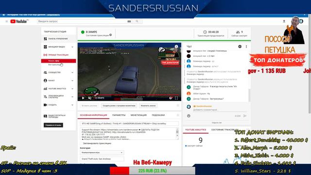 ЭТО ЖЕ SAMP(king of dislikes) | Trinity #1 | SANDERSRUSSIAN STREAM + Сбор на вебку. смотреть онлайн