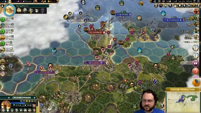 Let's Play: Civilization V - Rome - 22 Civs, Giant Earth Map! - Part 16 смотреть онлайн