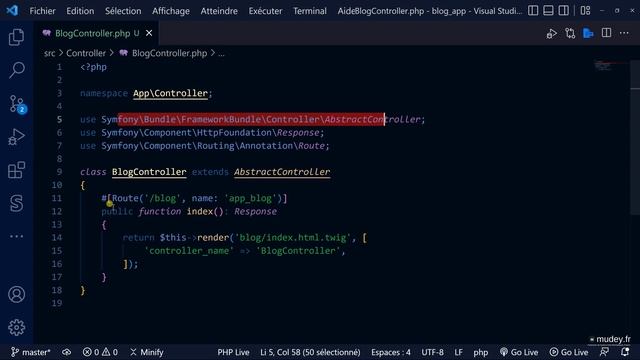 Mudey Formation | Cours 22 Les fichiers de configuration en Symfony смотреть онлайн