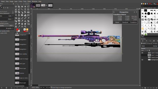 CS:GO skin making - How to create accepted skin background смотреть онлайн