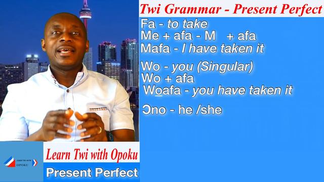 Twi Grammar | Present Perfect Tense | Learn Twi with Opoku | Asante twi смотреть онлайн
