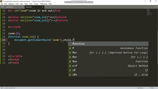 zoom in javascript смотреть онлайн