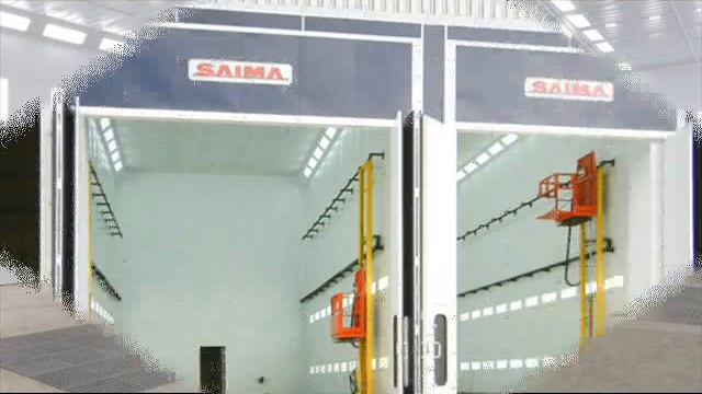 Покрасочная камера для грузовых автомобилей SAIMA Grandi Mezzi | Окрасочная камера для грузовиков смотреть онлайн