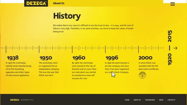 Dezega web-site design concept смотреть онлайн