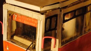 КТМ-5 (71-605) : САМОДЕЛЬНАЯ МОДЕЛЬ ТРАМВАЯ ИЗ БУМАГИ И КАРТОНА 1:35
