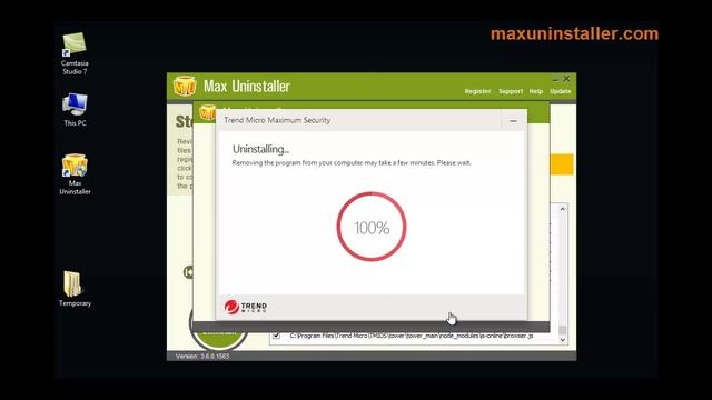 How to Completely Uninstall Trend Micro Maximun Security with Max Uninstaller смотреть онлайн