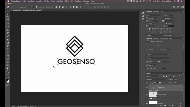 Come Creare un LOGO in modo FACILE e VELOCE in Photoshop CC смотреть онлайн