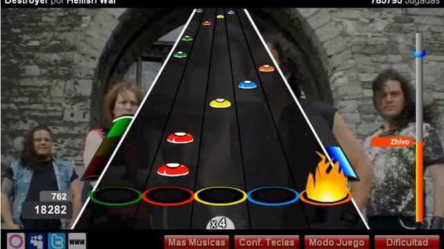 Destroyer-Hellish War 100% Dificil Guitar Flash By: Zhivo Mtz смотреть онлайн