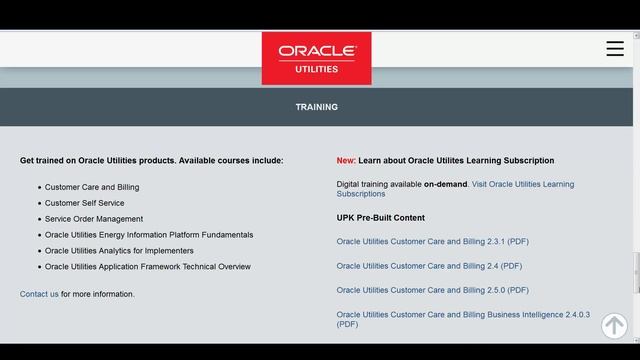 Oracle Utilities Information Portal смотреть онлайн