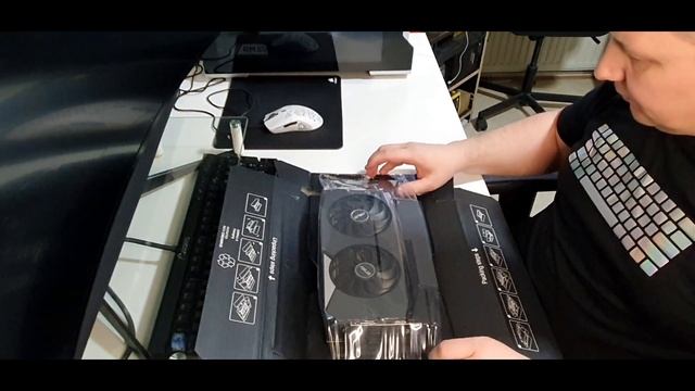 Asus DUAL RTX3060ti Unboxing смотреть онлайн