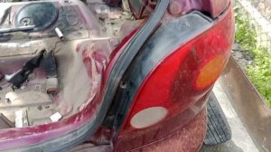 как снять задний фонарь Daewoo Matiz