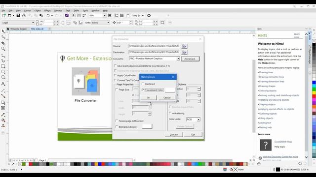 Converting Multiple Files with the File Converter Extension in CorelDRAW X8 смотреть онлайн