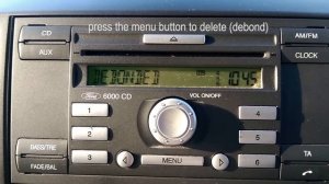 ☎ Ford 6000CD Bluetooth -  Delete & Add Phones ☎