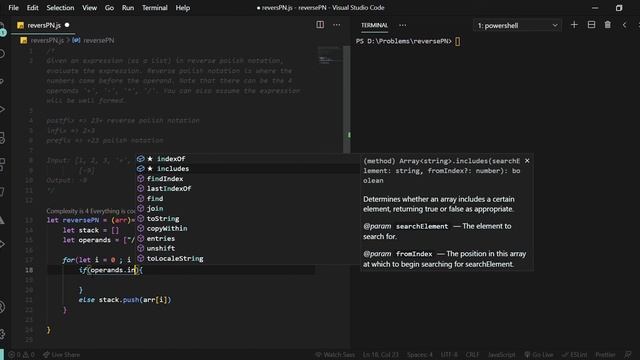 Reverse polish notation problem in javascript #RPN | (LeetCode) смотреть онлайн
