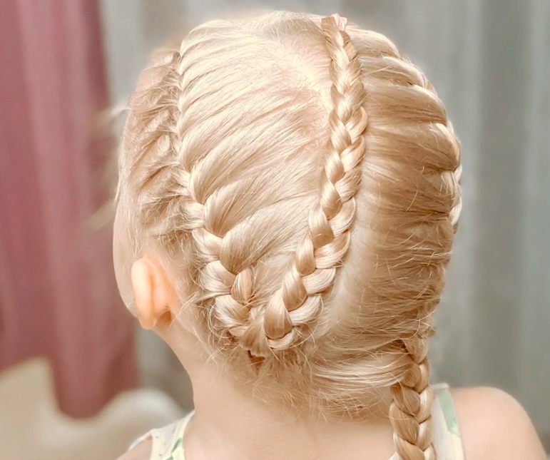 Косички для детей за 5 минут смотреть онлайн