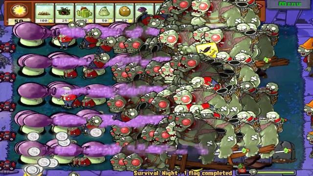 Plants vs Zombies - Fume Shroom vs Gargantuar vs Dr. Zomboss смотреть онлайн