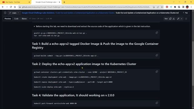 Scale Out and Update a Containerized Application on a Kubernetes Cluster | GSP305 | #qwiklabs смотреть онлайн