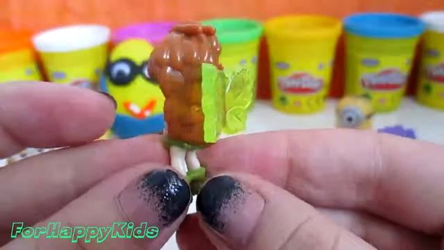 Миньоны с сюрпризам яйца с сюрпризом Плей-До Свинка Пеппа смотреть онлайн