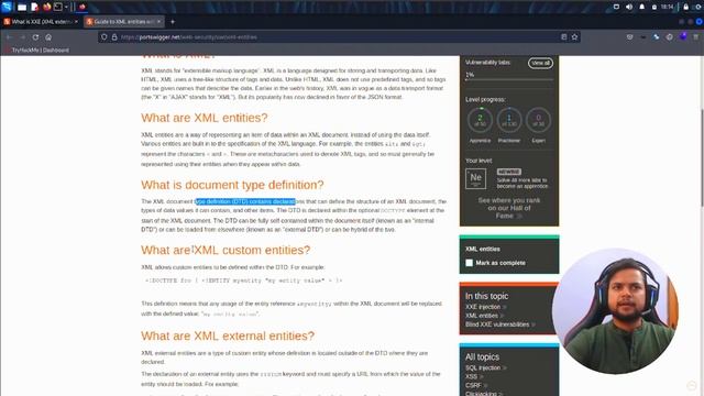 [HINDI] XML External Entity (XXE) Injection | Types of Attacks | Prevention смотреть онлайн