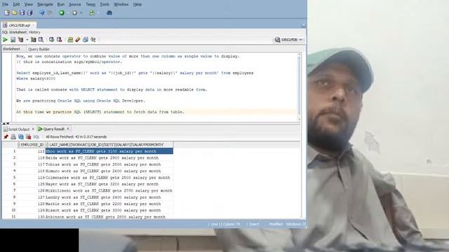 SELECT with WHERE Clause |Oracle SQL смотреть онлайн