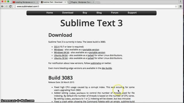 Installing Sublimetext for Wordpress Development смотреть онлайн