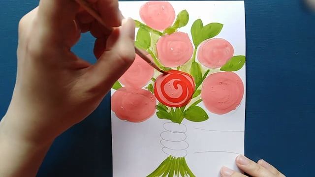 Как нарисовать букет цветов. Как нарисовать розы