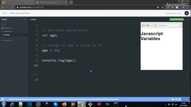 Javascript Variables | Intro смотреть онлайн