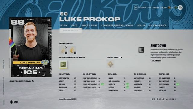 NHL™ 22 Всем подарок от EA 88 Luke Prokop #nhl #nhl22 смотреть онлайн