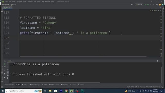 Formatted Strings Explained in 02 : 30 Minutes #python #pythontutorial #python3 смотреть онлайн
