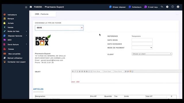 Tutoriel Module Devis Facture - Vue Entreprise смотреть онлайн