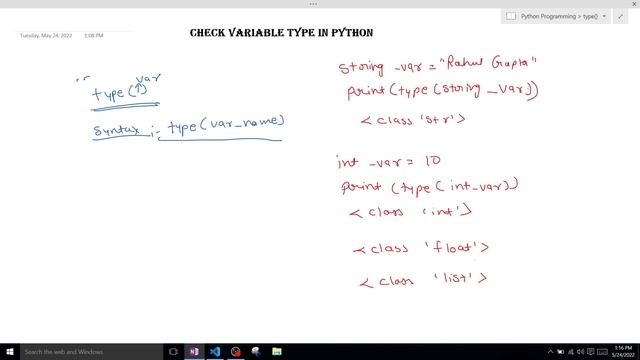 How to check Type of Variable in Python смотреть онлайн
